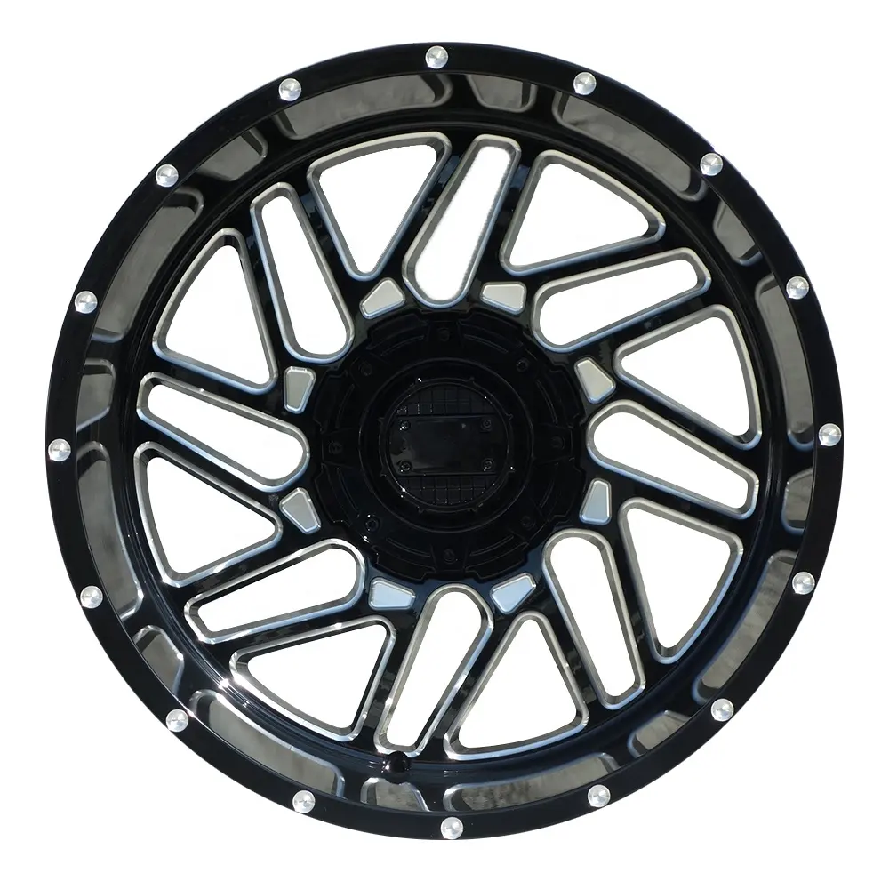 Factory Full Size Negative offset-44 alloy MAT wheel rim 5*114.3 6*139.7 4X4 off road 20inch Deep Dish wheel rims