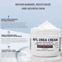 Marque privée 40% urée crème pour le visage blanchissant apaisant réparateur niacinamide hydratant dissolvant de peau doux Anti fissures exfoliant