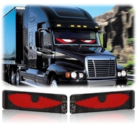 Devil Eyes LED Accessoires de voiture Camion Yeux de voiture Lumière Smart APP Programmable Flexible LED Affichage pour voiture DIY Écran souple dynamique