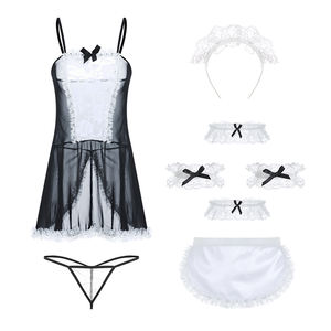 Disfraz de camarero, disfraz <span class=keywords><strong>sexy</strong></span> para niña, juego de rol, uniforme de mucama francesa, GR812 - Product Image 3