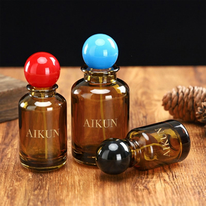 Aikun - Set de Perfume de 50 ml en Envase de Vidrio Ámbar Redondo con Logotipo Personalizado, Aroma Duradero, Caja Marrón, MOQ Bajo, Envío Rápido para Comercio Electrónico - Product Image 4