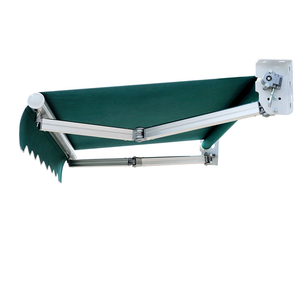 Auvent rétractable en tissu polyester manuel ou motorisé E5 avec structure en aluminium pour balcon, terrasse, auvent anti-pluie - Certifié CE - Product Image 1
