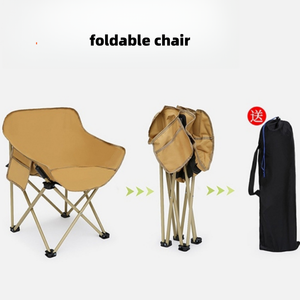 Garden <b>Chair</b> Wholesale Lazy Round Sofa <b>Padded</b> Saucer Portable Folding Moon <b>Chair</b> Cloud Adults Oxford & Steel Modern - Product Image 5