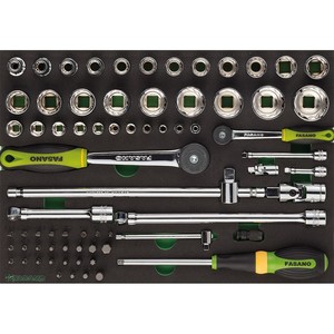 Fasano <b>Socket</b> Wrench Set 21 Piece Metric Chrome Vanadium Steel Automotive Repair Tools - Product Image 1