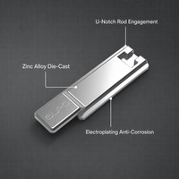 Connecteur central GURO en alliage de zinc moulé sous pression 160 mm, vis moderne pour quincaillerie de cadre de fenêtre mur-rideau en aluminium, idéal pour salle de bain