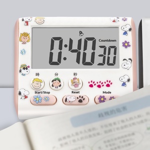 Temporizador de Cocina de Plástico con Funciones de Cuenta Regresiva, Reloj Despertador y Cronómetro, Pantalla Digital, Batería Recargable, Diseño Magnético - Product Image 1
