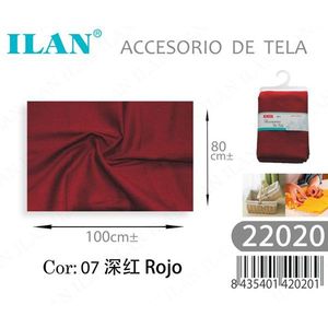 Accessorio in Tessuto Ilan 100x80cm Rosso Scuro per Arredamento Casa - Product Image 1