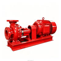Ensemble de pompe à incendie électrique horizontale, pompe centrifuge à une seule étape XBD pour système d'extinction d'incendie de bâtiment commercial