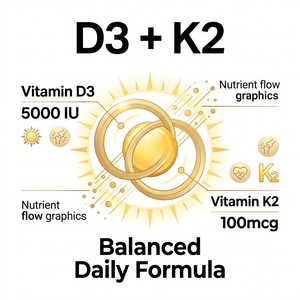 Cápsulas Blandas de Vitamina D3 K2 OEM ODM 5000UI 100mcg 60 Unidades a Granel Marca Privada - Product Image 3