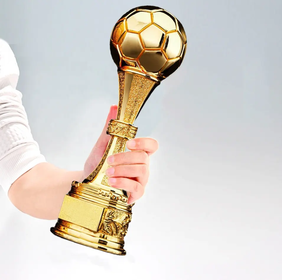 15 inç futbol sporları reçine hediyelik madalya MVP kristal ödülü, basketbol Golf futbol reçine kristal Trophines ligleri DIY süs