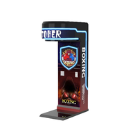 Máquina de Boxeo Arcade Comercial para Interiores, Operada con Monedas, con Medición de Fuerza de Golpe, Puntuación Electrónica e Iluminación