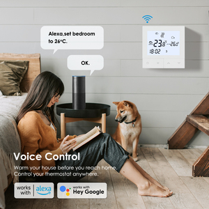 Termostato della sala di controllo del riscaldamento <span class=keywords><strong>a</strong></span> pavimento elettrico 16A Tuya WiFi <span class=keywords><strong>con</strong></span> sonda <span class=keywords><strong>sensore</strong></span> del pavimento esterno 3m - Product Image 3