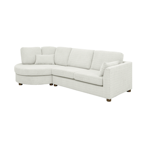 Sofá de esquina Chesterfield reclinable moderno y relajante para el hogar, oficina, sala de estar, muebles de tres asientos con patas de tela y estanterías - Product Image 2