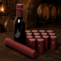 Capsules thermorétractables en PVC imperméables pour bouteilles de vin, logo couleur personnalisé, capsule thermorétractable pour bouteilles de vin