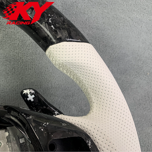 Volante personalizado de fibra de carbono forjado blanco con levas de cambio para Lexus IS250 IS300 IS350 ISF Sport 2005-2013 - Product Image 3