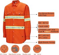 Camiseta Polo de Seguridad Reflectante Fluorescente Unisex al por Mayor, de Secado Rápido, Transpirable, de Poliéster, Manga Larga, Ropa de Trabajo Digital