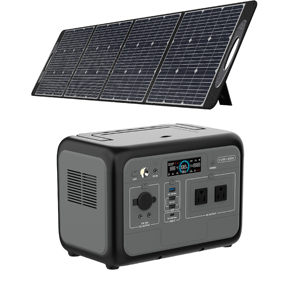 Centrale Électrique Portable 800W/512Wh, Générateur Solaire, Panneau Solaire MPPT, Onduleur à Onde Sinusoïdale Pure LiFePO4, Démarreur de Voiture, Lampe Torche - Product Image 1