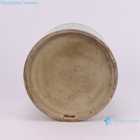Jingdezhen pot bunga mini keramik dekorasi rumah, tempat pena porselen pola naga RYKB175-GREEN-RED-D-S