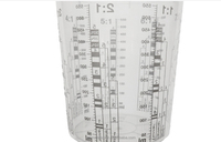 Factory Direct 400ml 700ml 1300ml 2300ml Gobelets de mélange de peinture avec couvercles Balances transparentes pour l'entretien des bateaux et l'entretien des voitures