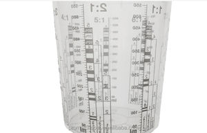Factory Direct 400ml 700ml 1300ml 2300ml Gobelets de mélange de <span class=keywords><strong>peinture</strong></span> avec couvercles Balances transparentes pour l'entretien des bateaux et l'entretien des voitures - Product Image 6