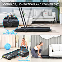 Tapis roulant électrique pliable portable et peu coûteux Lijiujia Smart Mini Walking Pad, équipement de fitness pour la maison