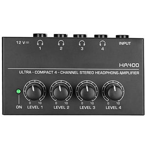 Xtuga Ha400 4 Kênh Kim Loại Stereo Khuếch Đại Âm Thanh Mini Tai Nghe Splitter Headphone Amp Khuếch Đại - Product Image 1