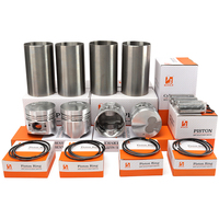 Cho Mitsubishi 4d56/4d56t DIESEL đại tu Kit 91.1*2.5 + 2 + 4mm 4cyl Piston Ring Set xi lanh tay áo lót và piston sửa chữa các bộ phận