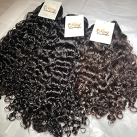 Lots de Cheveux Humains Bouclés Indiens Bruts de Qualité Supérieure, Bouclés à la Burmese, Vente en Gros