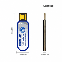 60 Days Ip67 Chilled Goods Disposable Single Use USB Data Logger Temperature Instruments