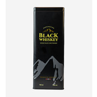 Boîte en métal vide personnalisée pour whisky, boîte en métal pour vin, emballage cadeau pour vodka, champagne, stockage de vin