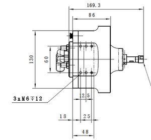 หุ่นยนต์แบบข้อต่อหมุนได้ Borunte Pneumatic Floating Gas Spindle รุ่น 4 กก. 60,000 รอบต่อนาที แรงลอยตัว 40-180 นิวตัน IP54 - Product Image 2