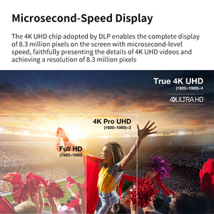 Projecteur de jeu <span class=keywords><strong>Optoma</strong></span> UHD506 4K UHD, projecteur à faible latence de 4,5 ms, fréquence de rafraîchissement de 240 Hz pour le bureau, projecteur professionnel - Product Image 6