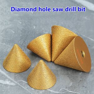 Broca de biselado de diamante de rosca M10 de 38/50mm, rueda de pulido tallada de cono <span class=keywords><strong>para</strong></span> azulejos de porcelana, cortador de recorte - Product Image 3