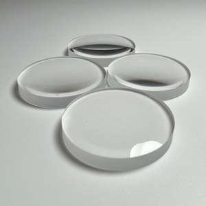 Flat Convex Lens Glass <b>Plastic</b> PMMA <b>Edge</b> No-<b>edge</b> Plano Convex Len - Product Image 2