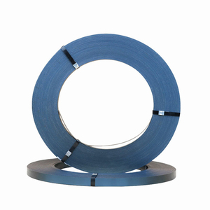 Chất lượng tốt Q235 16/19/25/32mmgrilled Thép Màu Xanh đóng đai/dải/Ban nhạc/vành đai/đóng gói dây đai - Product Image 6