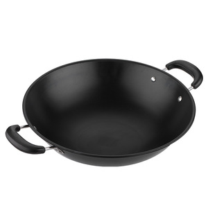 Wok de Acero Inoxidable con Fondo Redondo, 1.2 mm de Grosor, Antiadherente con Diseño de Panal, Doble Asa, Apto para Estufas de Gas, Estilo Hotel - Product Image 3
