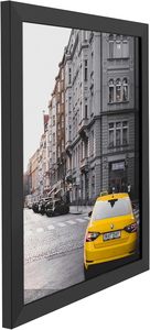 Cornice in Legno Golden State Art 16x20 <span class=keywords><strong>con</strong></span> Vetro Vero e Larghezza 1,25'' (Nero) - Product Image 4