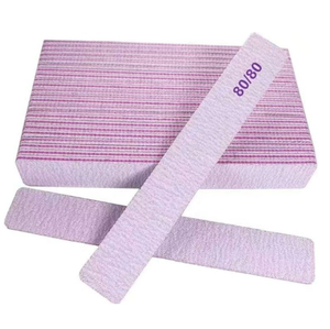 Zebra <b>Nail</b> <b>File</b> 80 Grit Double Sided Coarse Sturdy Emery Board Gray Square Manicure Salon Buffing Polishing Shaping Tool - Product Image 4