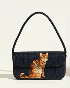 Sac à main de luxe en cuir PU de haute qualité pour femmes, vintage, orné de perles, durable, pour soirées, shopping et fêtes - Product Image 4