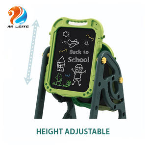 Papan Menggambar Magnetik <span class=keywords><strong>2</strong></span> Sisi, Mainan Melukis Magnetik dengan Meja dan Kursi Dapat Disesuaikan - Product Image 3