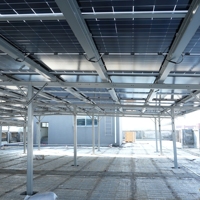 Système de montage solaire BIPV modulaire revêtu, étanche, anti-typhon, 16 modules, assemblage sans soudure par vis, pour terrain ouvert, garantie 25 ans