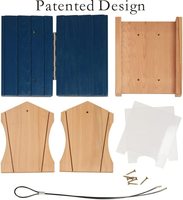 Kits de construction de nichoir en bois avec corde suspendue conception brevetée maison d'oiseau extérieur mangeoire à oiseaux Cage