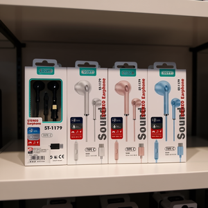 Sound Neo Earphone St-1179 Type C With Mic Stereo Headset For Mobile Phone - Product Image 3