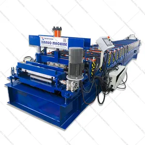 XINNUO 475 Portable Snap Lock Standing Seam Metal Roofing Standing Seam Rollformer Roll Forming Machine For USA