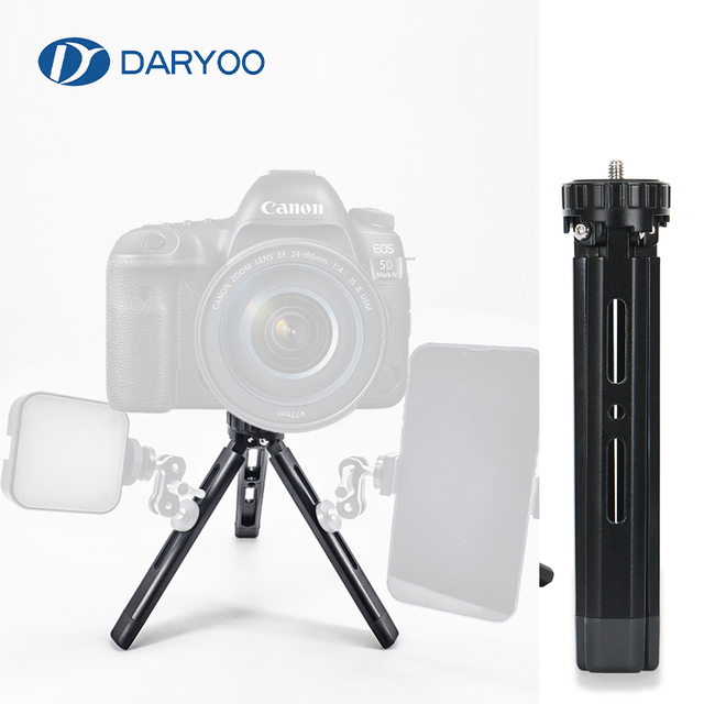 Aluminum Alloy SLR Mini Tripod Mobile Phone Stand Support for IPhone for Sony for Canon DSLR Cameras Light Mounting Photography