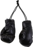 BSBH haute qualité 10cm Mini gants de boxe en cuir porte-clés LOGO personnalisé miroir de voiture et accessoires de décorations suspendues pour la maison
