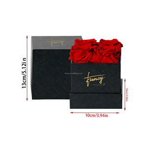 Rose éternelle élégante, fleur préservée longue durée, carrée, 4 roses, meilleur cadeau pour la fête des mères au <span class=keywords><strong>prix</strong></span> d'usine - Product Image 6