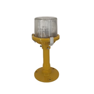 Luz de Borde de Pista Elevada LED Halógena Blanca Amarilla Bidireccional Vertical de Doble Tono para Iluminación de Aeródromos 6.6A Alta Intensidad ICAO FAA IEC - Product Image 1