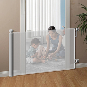 Puerta de Seguridad Retráctil Portátil Ajustable Prodigy, Puerta de Seguridad para Bebés de Interior, Material Plástico de Malla, Juego de Puertas de Seguridad para Escaleras - Product Image 6