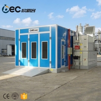 Cabine de peinture automobile chauffée par combustion diesel certifiée OBC CE ISO
